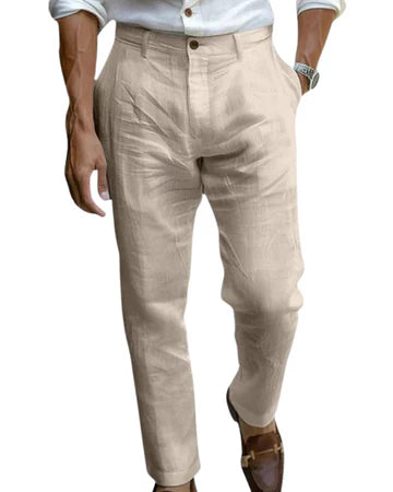 SAINT-TROPEZ CHIC LINEN TROUSERS