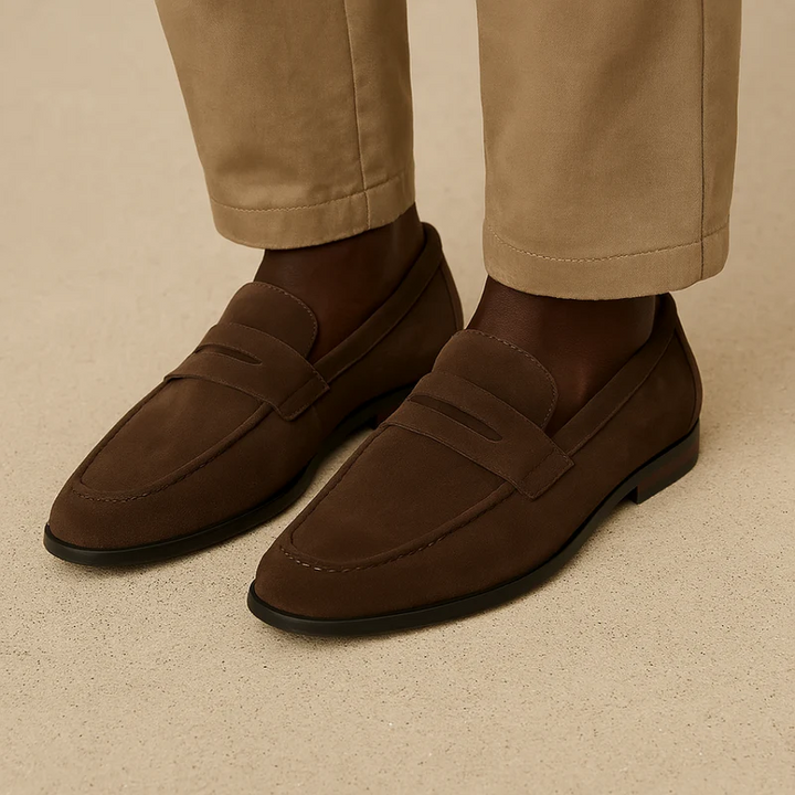 PENNY LOAFERS IN SUEDE LEATHER OLD MONEY