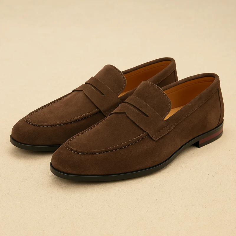 PENNY LOAFERS IN SUEDE LEATHER OLD MONEY