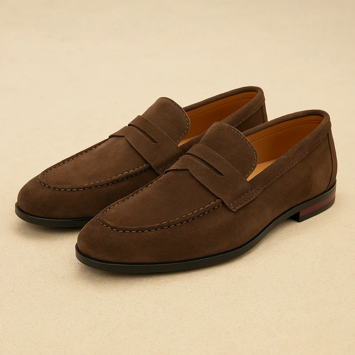 PENNY LOAFERS IN SUEDE LEATHER OLD MONEY
