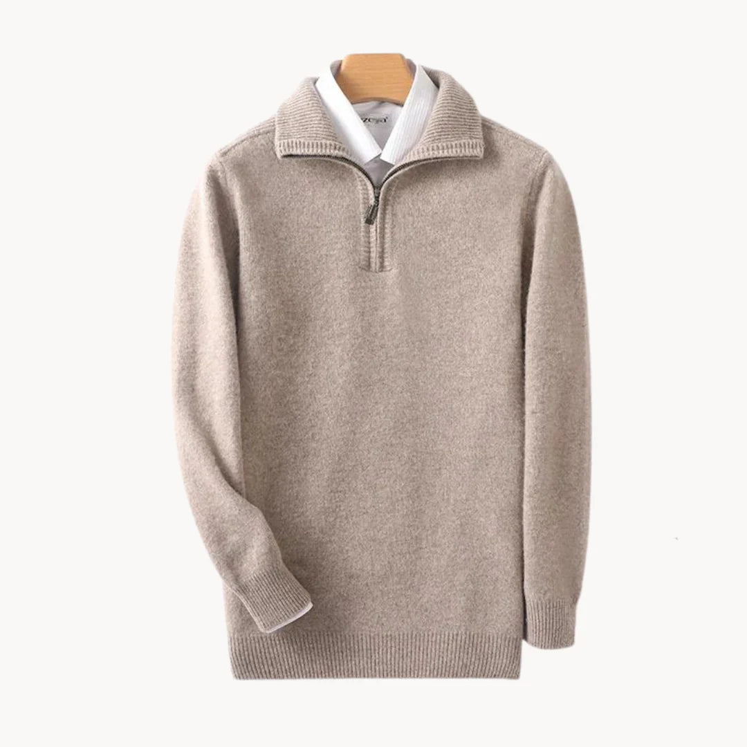 DOUCE & MIDA™ | LUXURY MERINO WOOL QUARTER-ZIP JUMPER