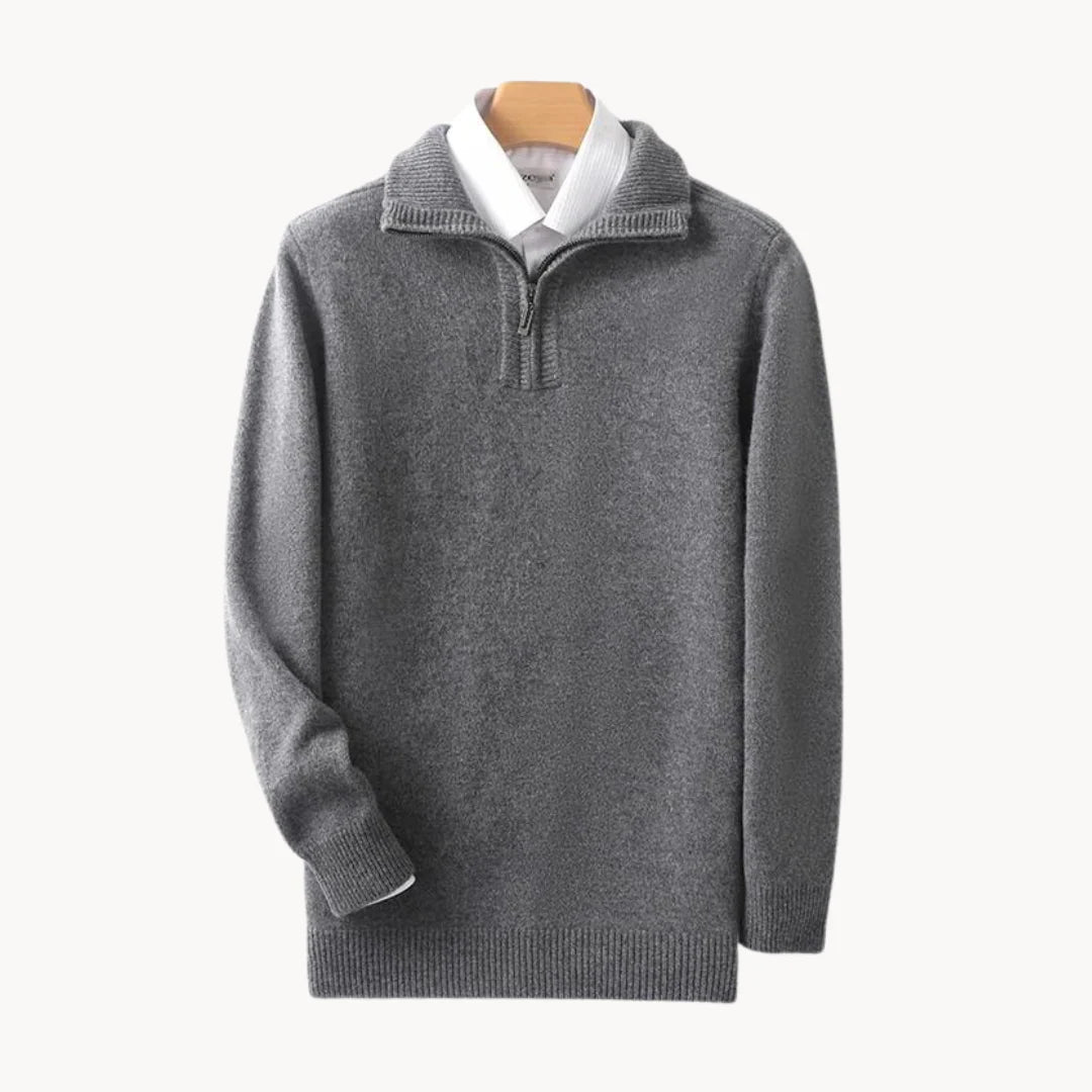 DOUCE & MIDA™ | LUXURY MERINO WOOL QUARTER-ZIP JUMPER