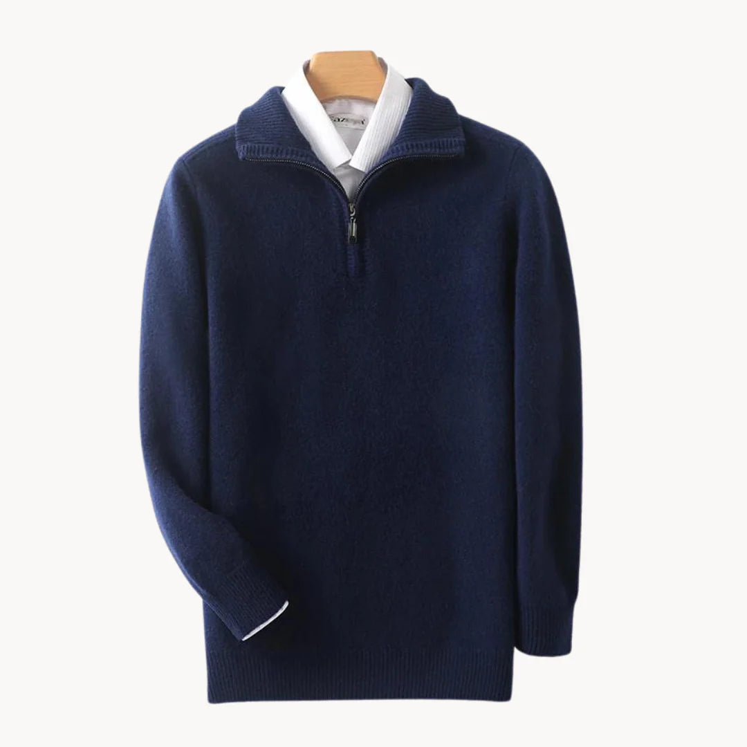 DOUCE & MIDA™ | LUXURY MERINO WOOL QUARTER-ZIP JUMPER