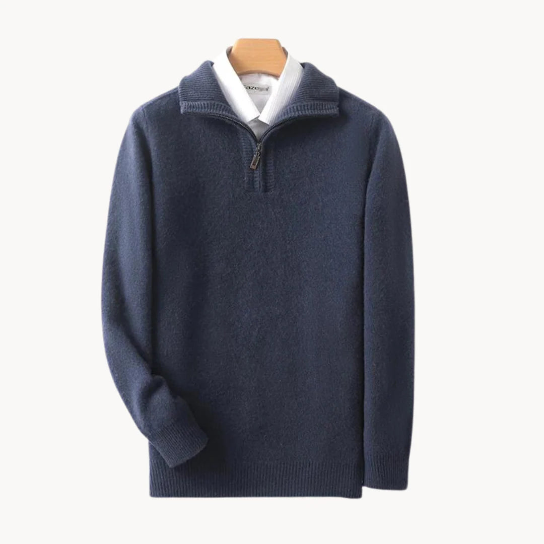 DOUCE & MIDA™ | LUXURY MERINO WOOL QUARTER-ZIP JUMPER