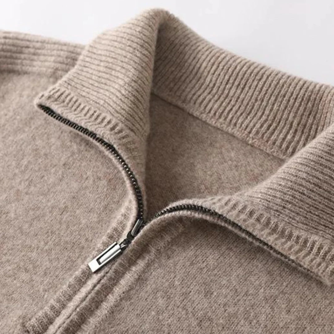 DOUCE & MIDA™ | LUXURY MERINO WOOL QUARTER-ZIP JUMPER