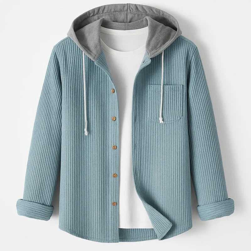 DOUCE & MIDA™ | CORDUROY SHIRT WITH HOOD