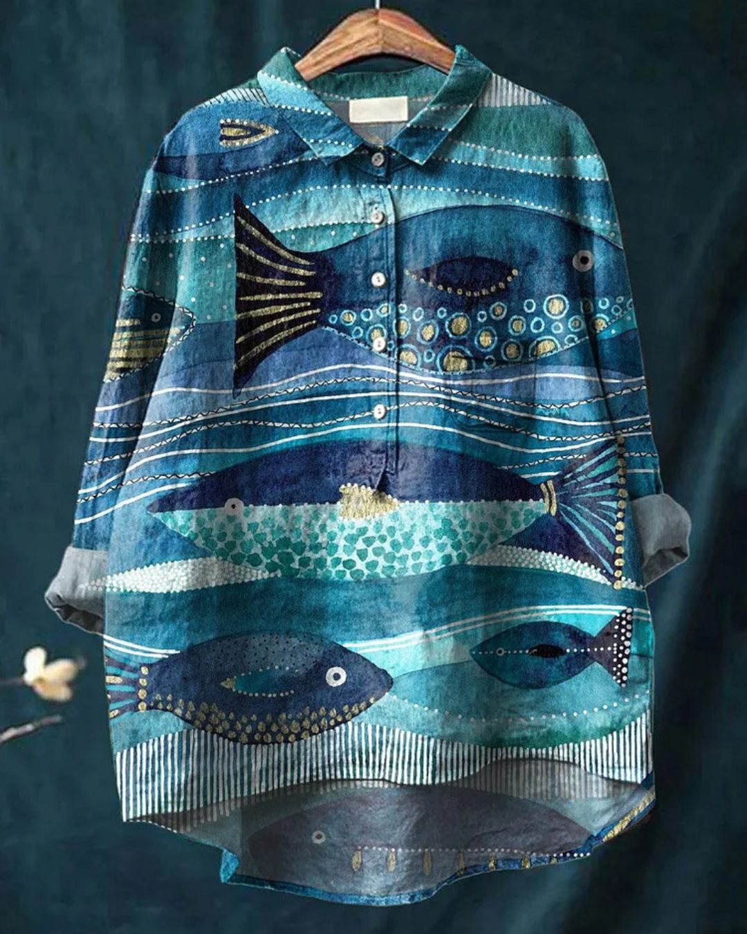 TRACY™ | OCEAN ART SHIRT