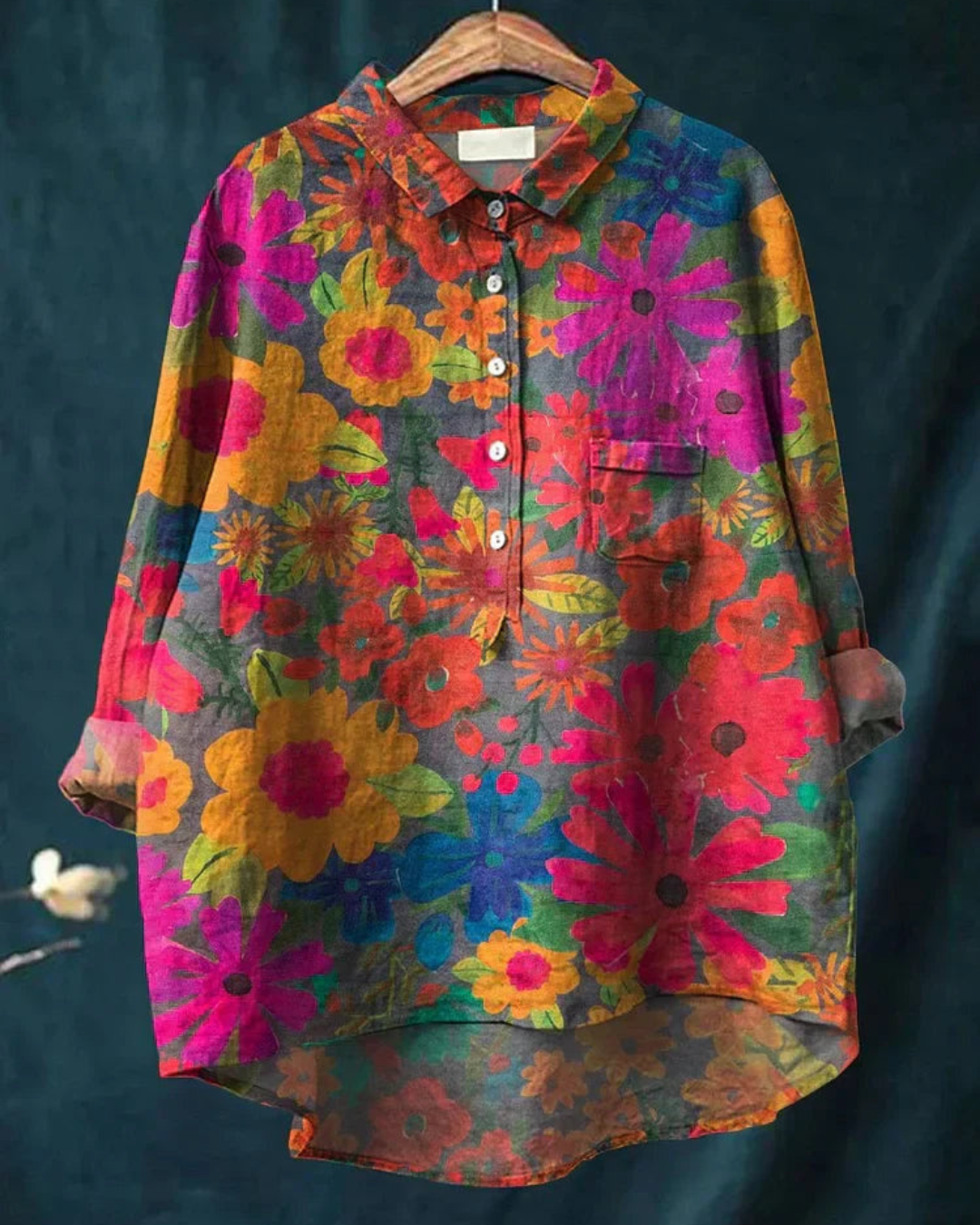 RONNIE™ | PLANT PRINT SHIRT