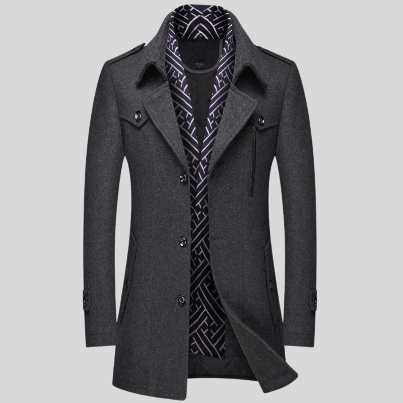 DOUCE & MIDA™ | MEN'S WOOL WINTER COAT
