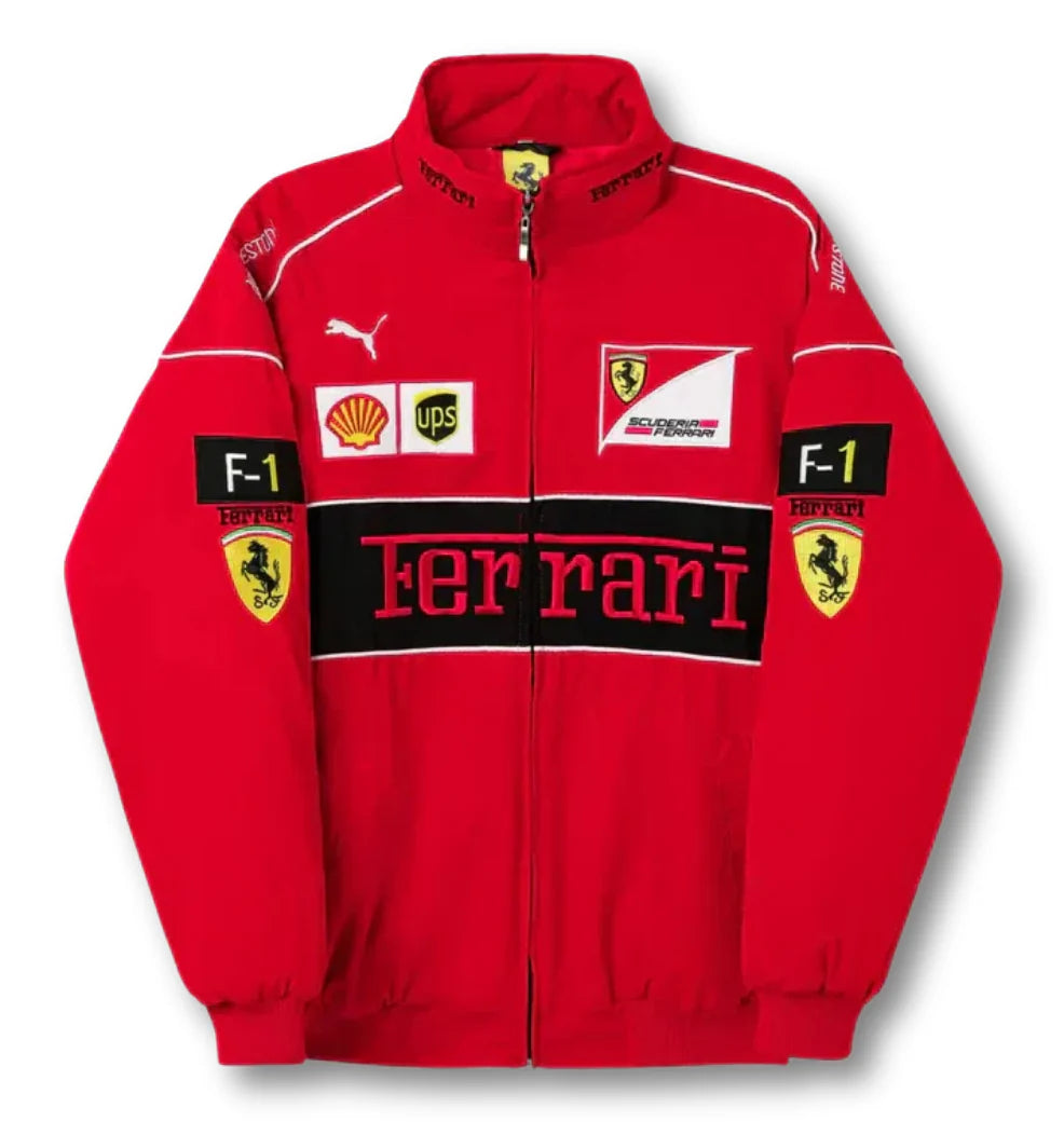 FERRARI VINTAGE F1 RACING JACKET – RED EDITION