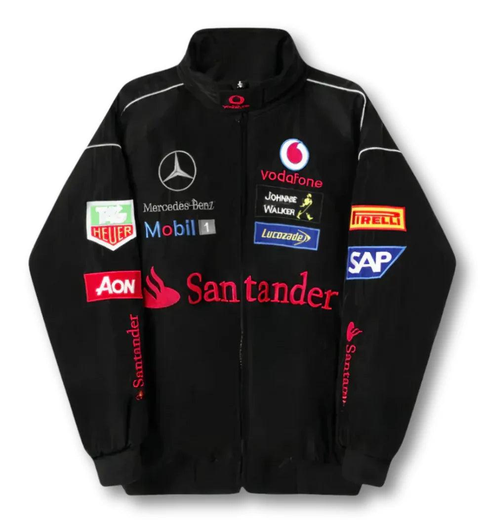 MERCEDES-BENZ SANTANDER VINTAGE RACING JACKET – BLACK EDITION