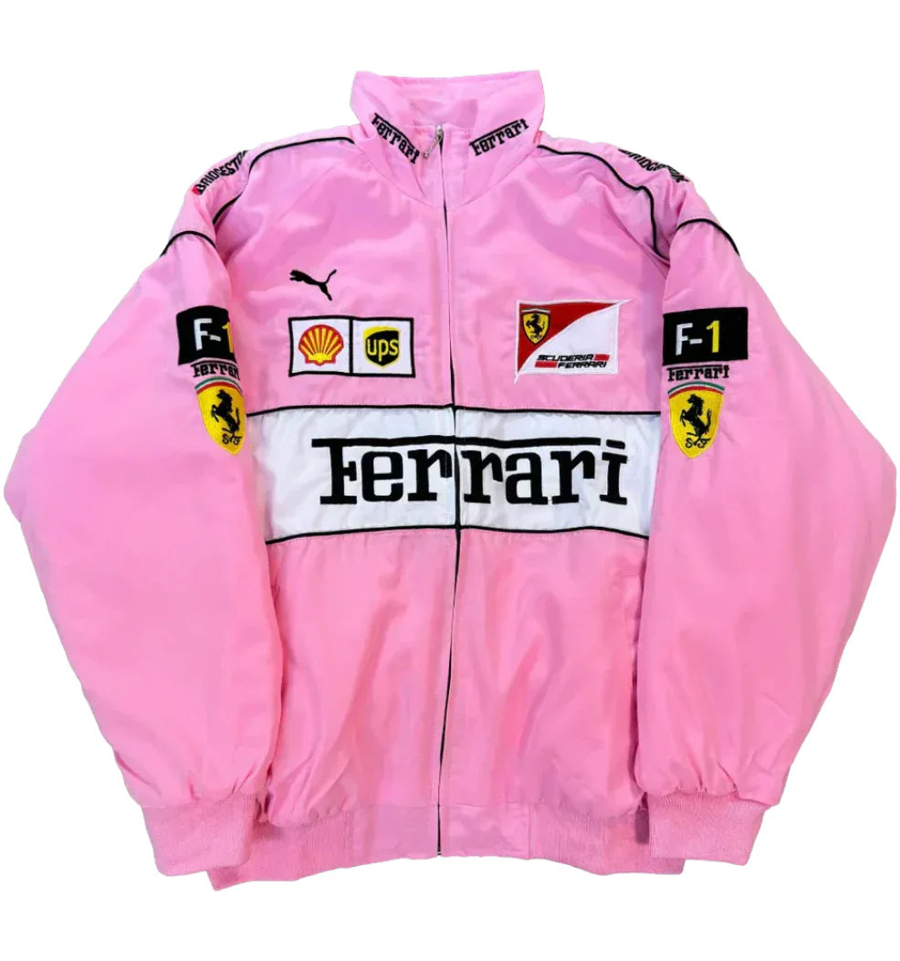 FERRARI VINTAGE F1 RACING JACKET – PINK EDITION