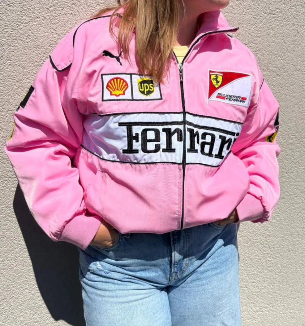 FERRARI VINTAGE F1 RACING JACKET – PINK EDITION
