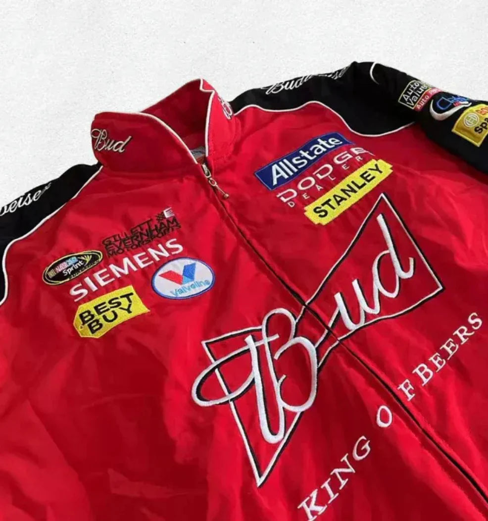 BUDWEISER VINTAGE RACING JACKET – RED EDITION