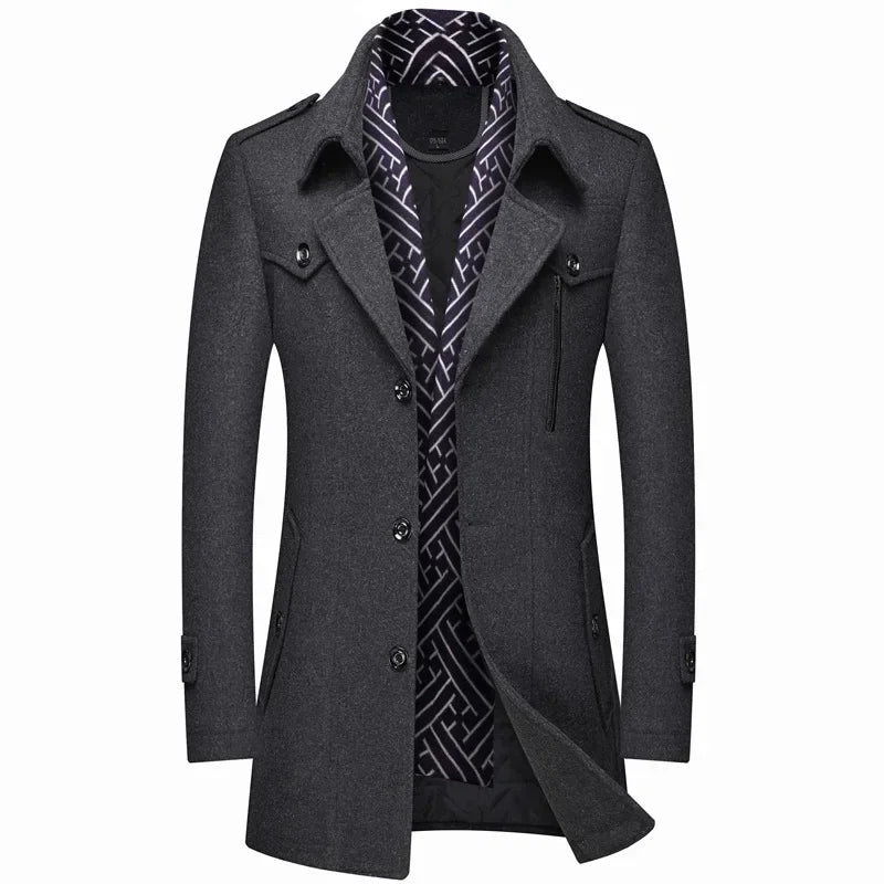 DOUCE & MIDA™ | MEN'S WOOL WINTER COAT