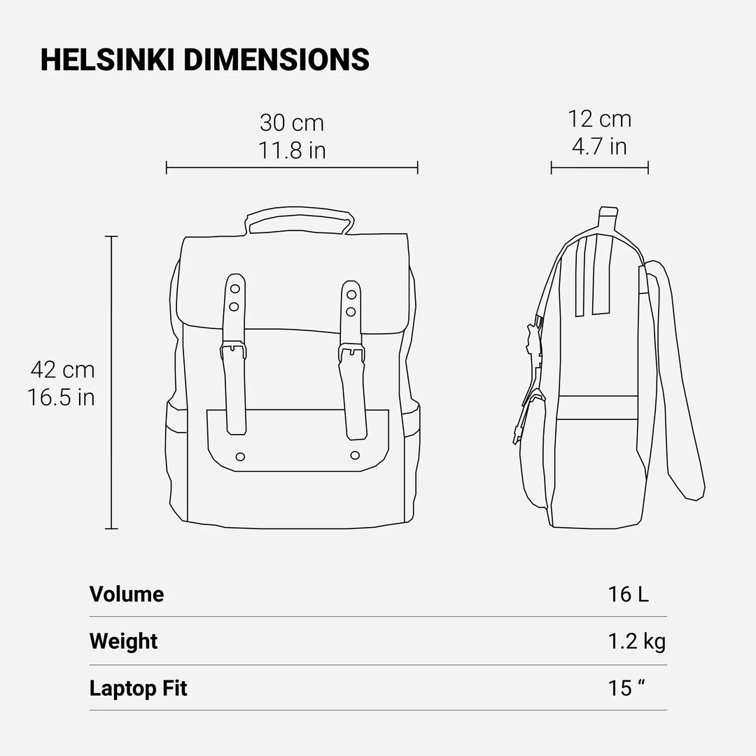 Canvas Laptop Rucksack | HELSINKI