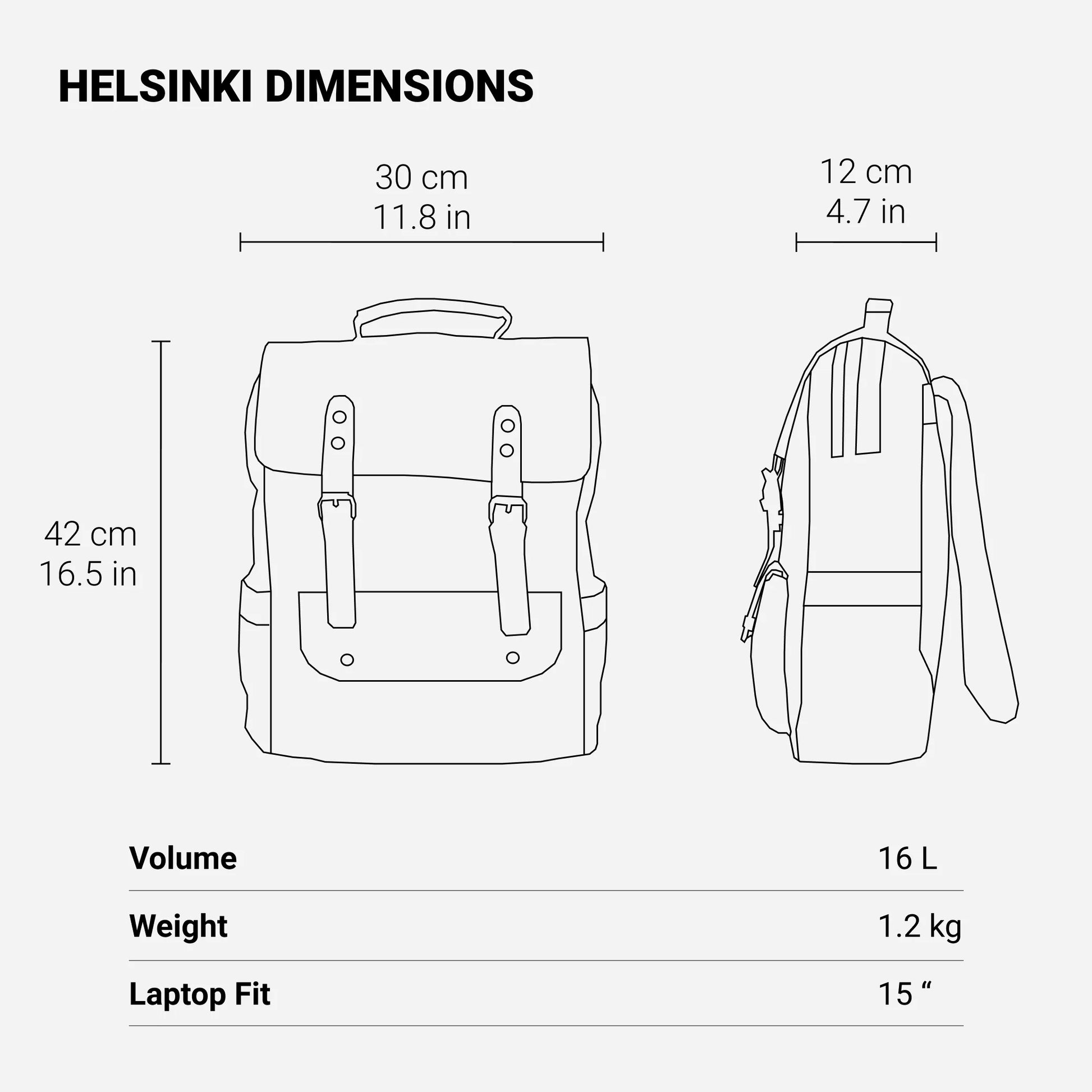 Canvas Laptop Rucksack | HELSINKI