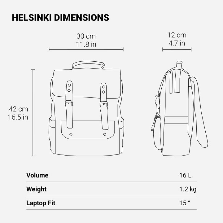 Canvas Laptop Rucksack | HELSINKI